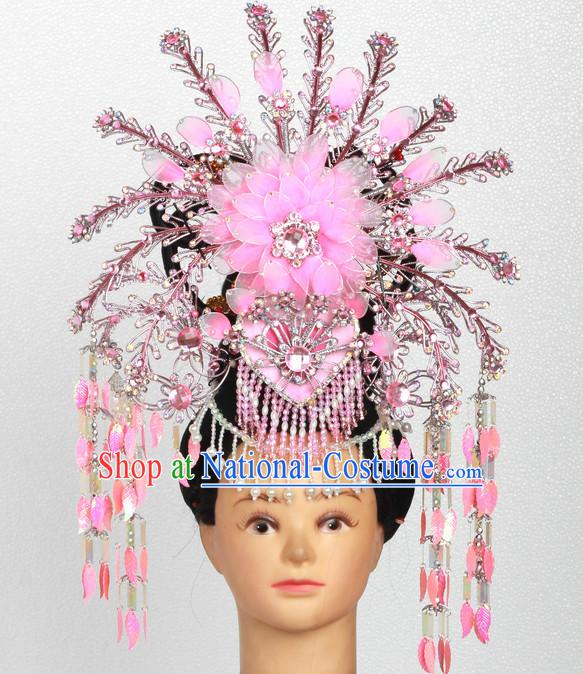 Supreme Handmade Chinese Ancient Imperial Palace Princess Headwear Headgear Hair Jewelry Hairpieces Set