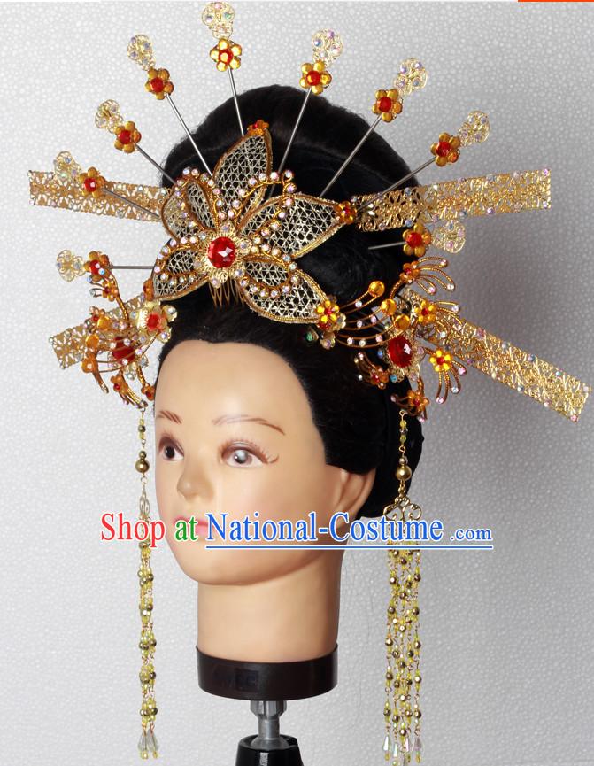 Handmade Chinese Fairy Stage Performance Hair Decorations Headpieces for Women