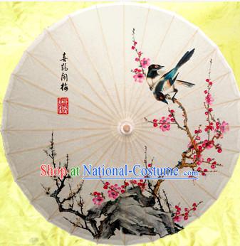 Asian Dance Umbrella China Handmade Classical Magpie Umbrellas Stage Performance Umbrella Dance Props