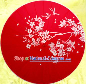 Asian Dance Umbrella China Handmade Traditional Painting Umbrellas Stage Performance Umbrella Dance Props