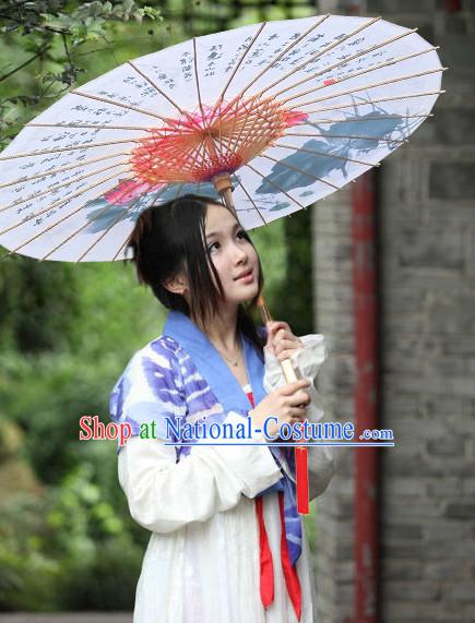 Asian Dance Umbrella China Handmade Traditional Painting Umbrellas Stage Performance Umbrella Dance Props