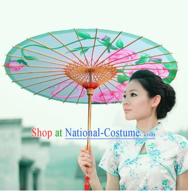 Asian Dance Umbrella China Handmade Traditional Painting Umbrellas Stage Performance Umbrella Dance Props