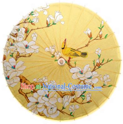 Asian Dance Umbrella Chinese Handmade Birds Flower Umbrellas Stage Performance Umbrella Dance Props for Kids