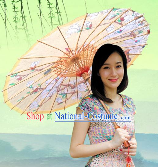 Asian Dance Umbrella Chinese Handmade Birds Flower Umbrellas Stage Performance Umbrella Dance Props for Kids