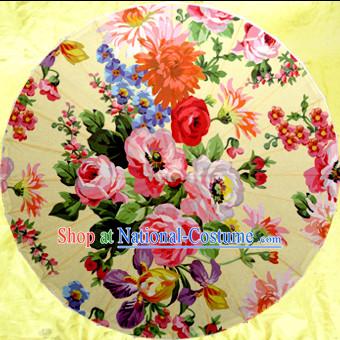 Asian Dance Umbrella China Handmade Flower Umbrellas Stage Performance Umbrella Dance Props