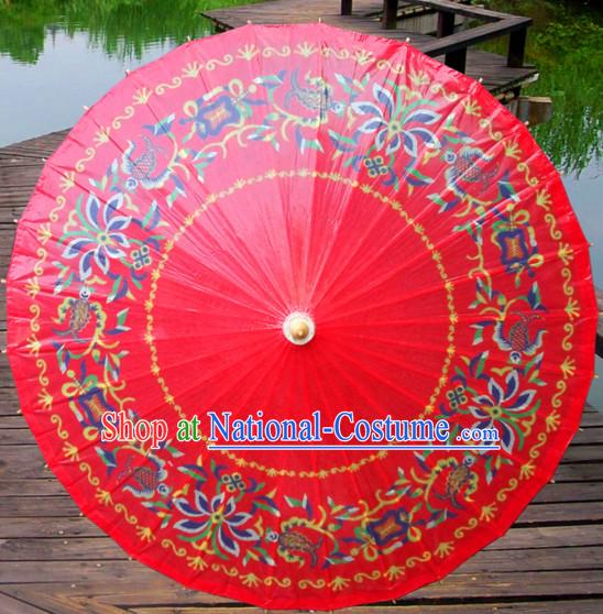 Asian Dance Umbrella China Handmade Classical Wedding Umbrellas Stage Performance Umbrella Dance Props