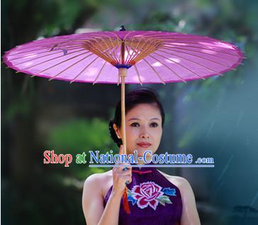 Purple Asian Dance Umbrella China Handmade Classical Ba Gua Umbrellas Stage Performance Umbrella Dance Props