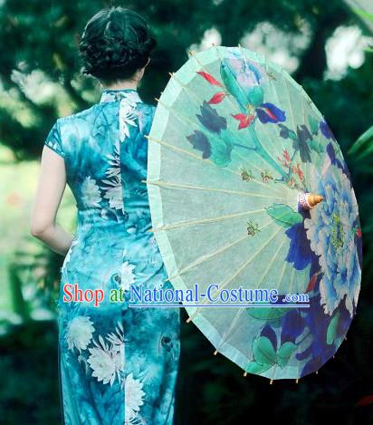 Asian Dance Umbrella China Handmade Classical Umbrellas Stage Performance Umbrella Dance Props