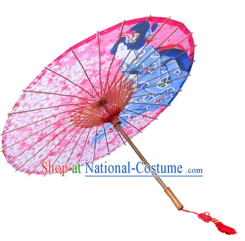 Asian Dance Umbrella Geisha Handmade Umbrellas Stage Performance Umbrella Dance Props