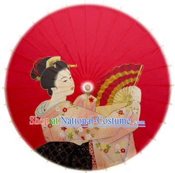 Asian Dance Umbrella China Handmade Traditional Geisha Umbrellas Stage Performance Umbrella Dance Props