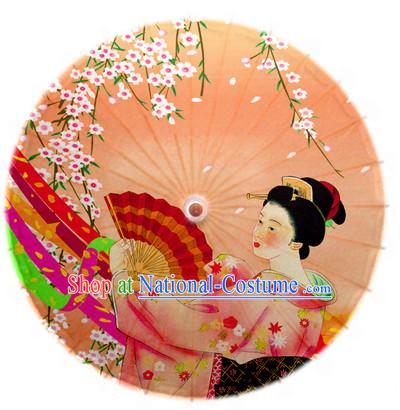 Asian Dance Umbrella China Handmade Traditional Geisha Umbrellas Stage Performance Umbrella Dance Props