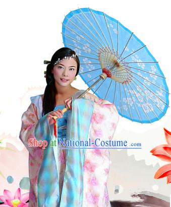 Traditional Rainproof Handmade Chinese Moon Festival Changer Oil Paper Umbrellas China Dance Umbrella Stage Performance Umbrella Dancing Props