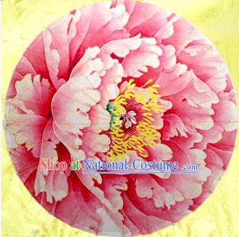 Traditional Rainproof Handmade Chinese Classic Flower Oil Paper Umbrellas China Dance Umbrella Stage Performance Umbrella Dancing Props