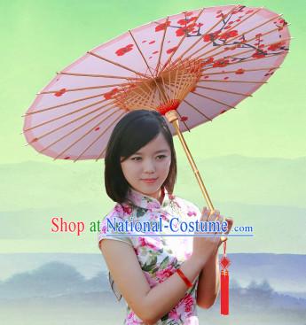 Traditional Rainproof Handmade Chinese Classic Oil Paper Umbrellas China Dance Umbrella Stage Performance Umbrella Dancing Props