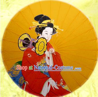 Traditional Rainproof Handmade Chinese Classic Oil Paper Umbrellas China Dance Umbrella Stage Performance Umbrella Dancing Props