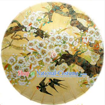 Traditional Rainproof Handmade Chinese Classic Oil Paper Umbrellas China Dance Umbrella Stage Performance Umbrella Dancing Props