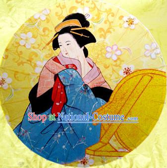 Traditional Rainproof Handmade Chinese Classic Oil Paper Umbrellas China Dance Umbrella Stage Performance Umbrella Dancing Props