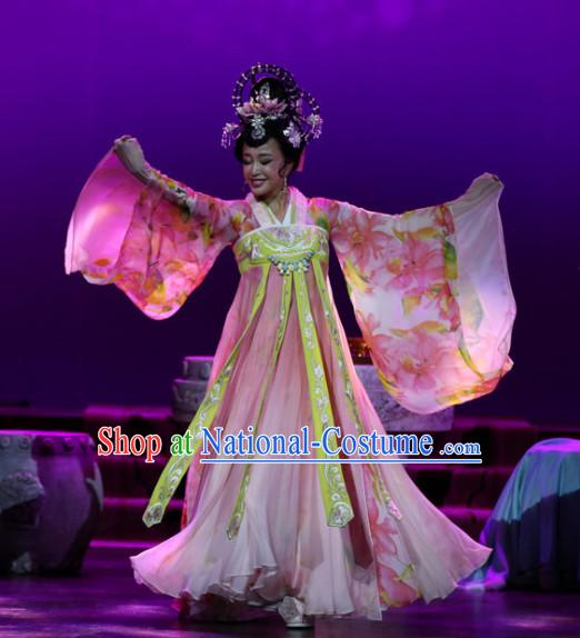 China Ancient Tang Dynasty Dresses Only Female Emperor Wu Zetian Drama Stage Performance Women Costumes Traditional Clothing Complete Set