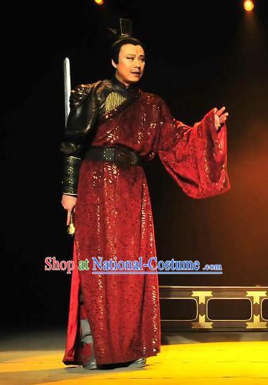 China Ancient Tang Dynasty General Minister Opera Costume Drama Stage Costumes Complete Set