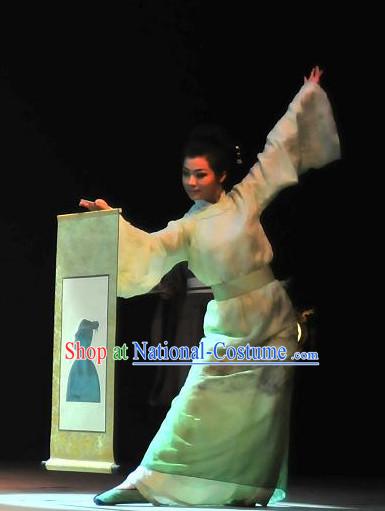 China Ancient Tang Dynasty Opera Costume Drama Stage Costumes Complete Set