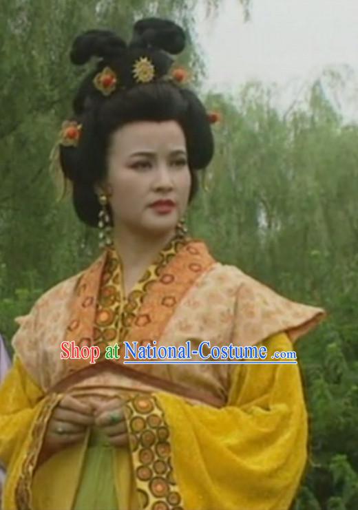 China Ancient Tang Dynasty Palace Black Wigs Headpieces