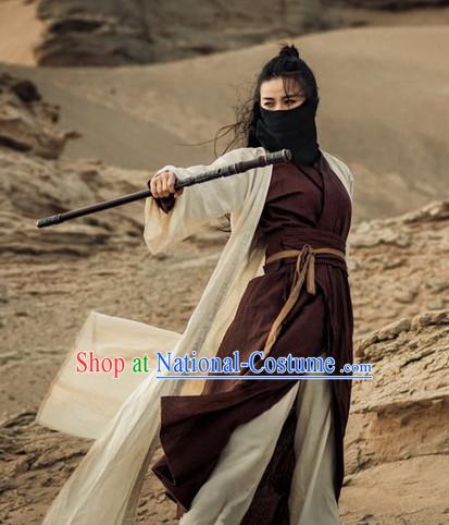 Ancient Chinese Sword Woman Costumes Flower Costume Traditional Chinese Fairy Hanfu Han Fu Costumes Ancient Cosplay Complete Set