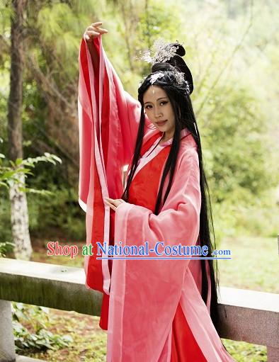 Chinese Hanfu Hakama Traditional Dress Quju Supreme Chinese Costume Ancient Chinese Costume Complete Set