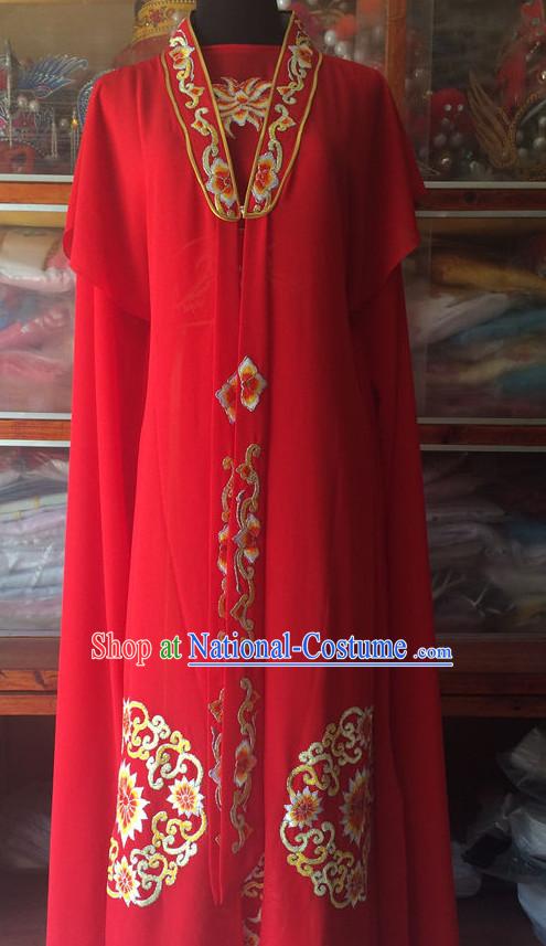 China Beijing Opera Men Wedding Dresses Embroidered Robe Stage Costumes Complete Set