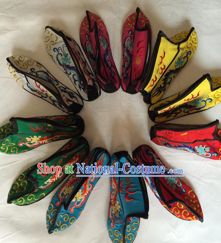 China Beijing Opera Embroidered Dragon Shoes