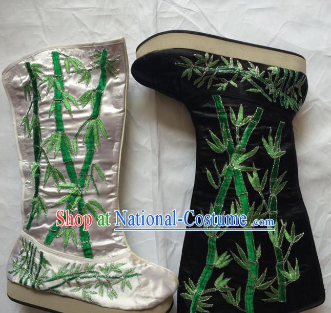 China Beijing Opera Embroidered Bamboo Boots