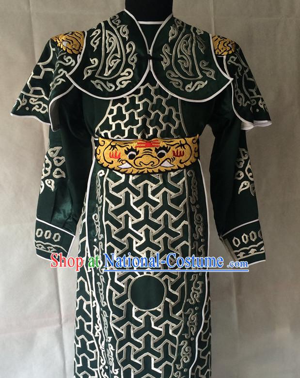 China Beijing Opera Men General Costume Embroidered Robe Stage Costumes Complete Set