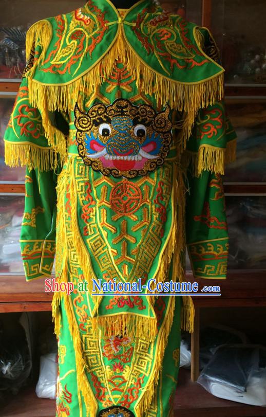 China Beijing Opera Men General Costume Embroidered Robe Stage Costumes Complete Set