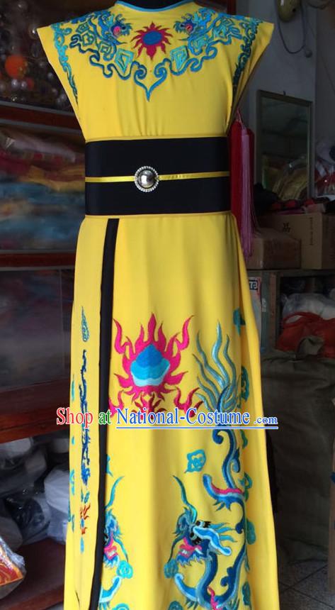 China Beijing Opera Men Costume Embroidered Robe Stage Costumes Complete Set