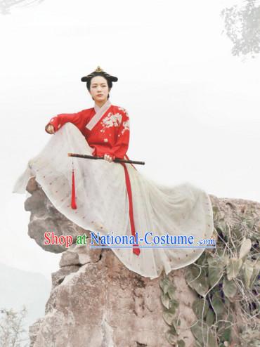 Chinese Ancient Ming Dynasty Clothing Han Fu Suit Complete Set for Women