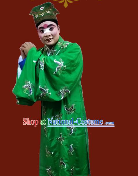 Chinese Opera Beijing Opera Peking Opera Costume Embroidered Robe Hua Dan Opera Costumes and Headdress Complete Set