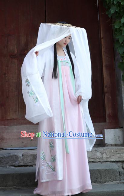 Ancient Chinese Tang Dynasty Women Han Costume Dress Hanfu Suit