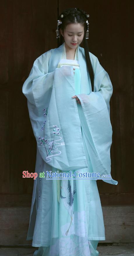 Ancient Chinese Tang Dynasty Women Han Costume Dress Hanfu Suit