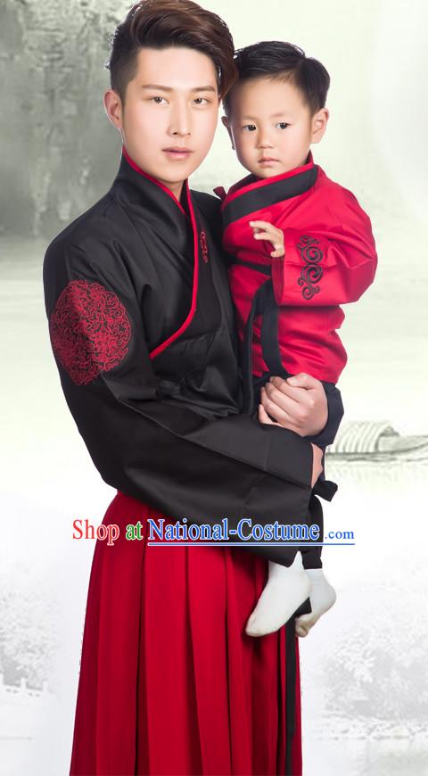 Chinese Men Hanbok Kimono Stage Opera Costume Dresses Costume Ancient Cosplay Complete Set