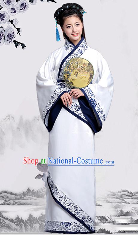 Chinese Women Hanbok Kimono Stage Opera Costume Dresses Costume Ancient Cosplay Complete Set