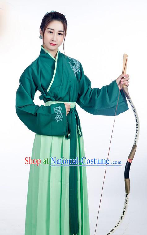 Chinese Women Hanbok Kimono Stage Opera Costume Dresses Costume Ancient Cosplay Complete Set