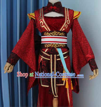 Chinese Women Hanbok Kimono Stage Opera Costume Dresses Costume Ancient Cosplay Complete Set