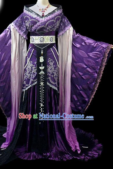 Chinese Women Royal Hanbok Kimono Stage Opera Costume Dresses Costume Ancient Cosplay Complete Set