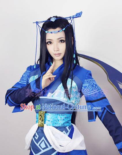 Chinese Women Hanbok Kimono Stage Opera Costume Dresses Costume Ancient Cosplay Complete Set