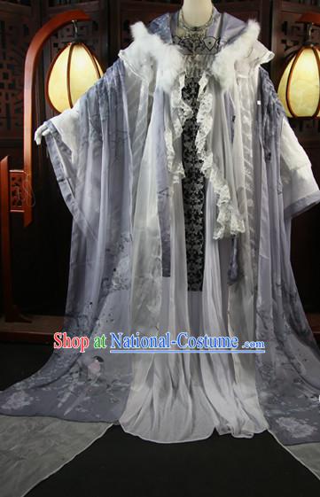 Chinese Traditional Empress Royal Stage Hanfu Hanbok Kimono Costume Dresses Costume Ancient Garment Complete Set