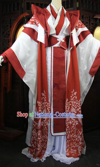 Chinese Traditional Emperor Royal Stage Hanfu Hanbok Kimono Costume Dresses Costume Ancient Garment Complete Set