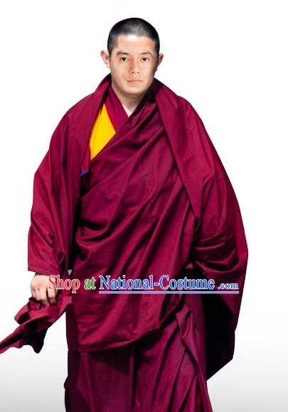 Tibetan Monk Shawl Clothing Complete Set for Men