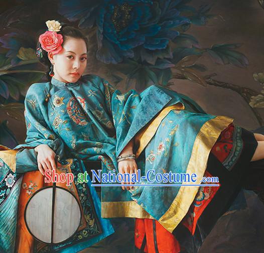 Chinese Classical Hanfu Empress Dress Gown Costumes Ancient Costume Clothing Complete Set