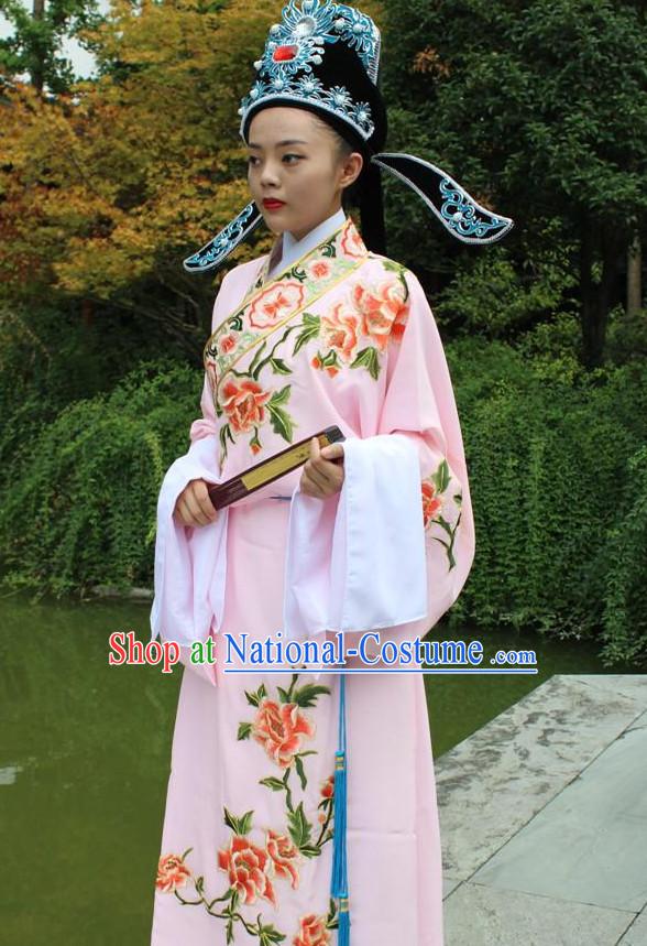 Chinese Opera Stage Costume Embroidered Hanfu Dress Gown Costumes Ancient Costume Clothing Complete Set