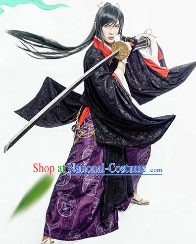 Special Ancient Chinese Assassin Costumes Samurai  Costume Dresses Complete Set