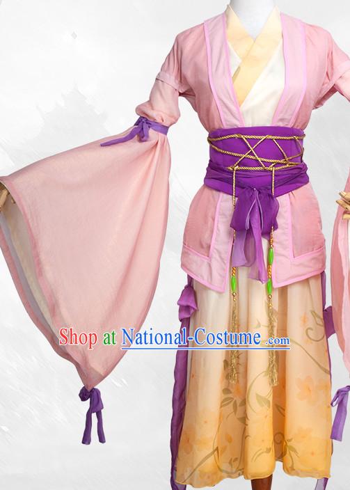 Special Ancient Chinese Assassin Costumes Samurai  Costume Dresses Complete Set